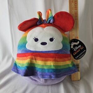 Squishmallow Disney 2022 Pride 8 inch Minnie Mouse Rainbow Stuffed Animal Plush